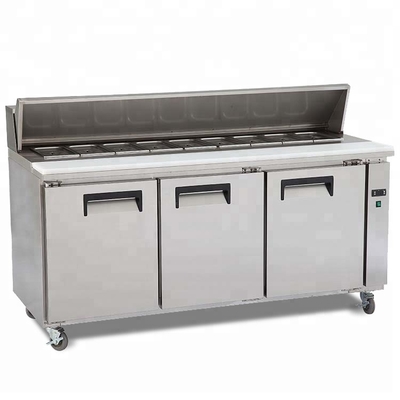 Single-Temperature Factory Price Low Voltage Compressors Refrigerators Pizza Fridge With Marble Top